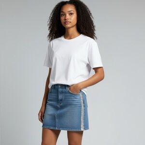 Levi's Icon Skirt Mid Rise Denim Mini Skirt